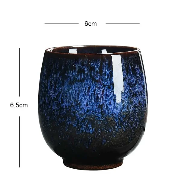 Japanese Style Tea Cup Kiln Transformation Ceramic Espresso Cup Porcelain Kung Fu Teacup Pottery Coffee Mug Wine Drinkware 5