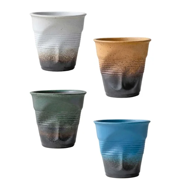 Irregular Coffee Mug 6.7oz Drinking Cup Juice Cup Tea Cup for Dining Room Kitchen Home Living Room Birthday Gift 1