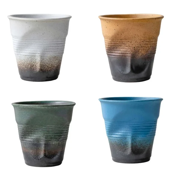 Irregular Coffee Mug 6.7oz Drinking Cup Juice Cup Tea Cup for Dining Room Kitchen Home Living Room Birthday Gift 2