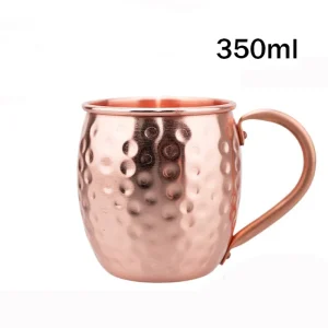 100% Copper Moscow Mule Mug Durable Coppery Beer Mugs 350ml Coffee Mug Milk Cup Pure Copper Bar Cup Drinkware 1