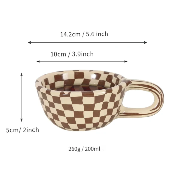 1pc 220ml Ceramic Coffee Mug with Wrench Spanner Handle, Wrench Coffee Mug for Coffee, Milk, Tea, Smoothies 3