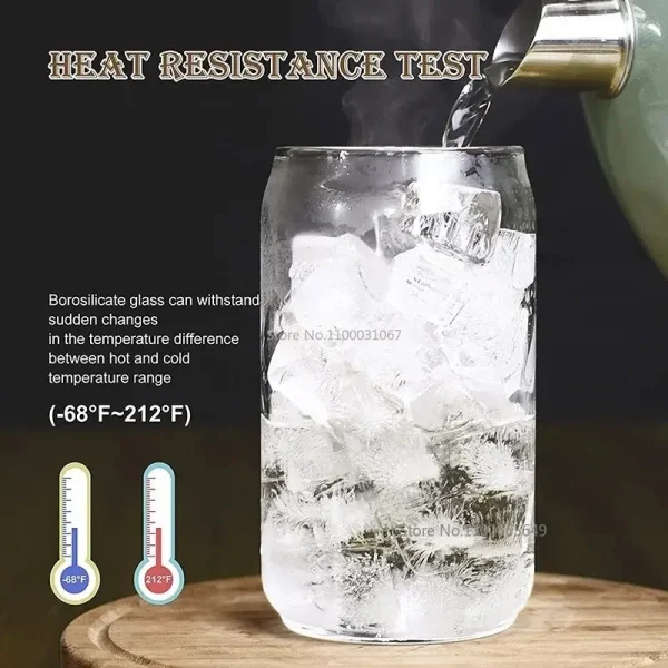 Transparent Glass Cup with Straw, Bubble Tea Cup, Juice Glass, Beer, Coke Can, Milk, Mocha Cups, Breakfast Mug, 400 ml, 550ml 5