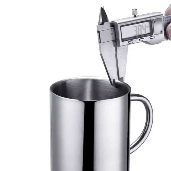 Double Wall Stainless Steel Coffee Mug with lid Portable Cup Travel Tumbler Jug Milk Tea Cups Office Water Mugs 6