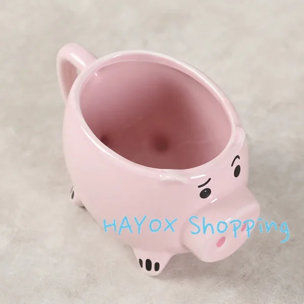 Cartoon 3D Pig Coffee Mug，Microwave Heating Porcelain Creative Funny Mug，Office Cups Milk Cup Water Bottle for Gift 2
