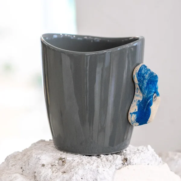 New Creative Rock Climbing Handle Ceramic Cup High Value Contrast Gift Water Cup Finger Power Home Office Mug 4