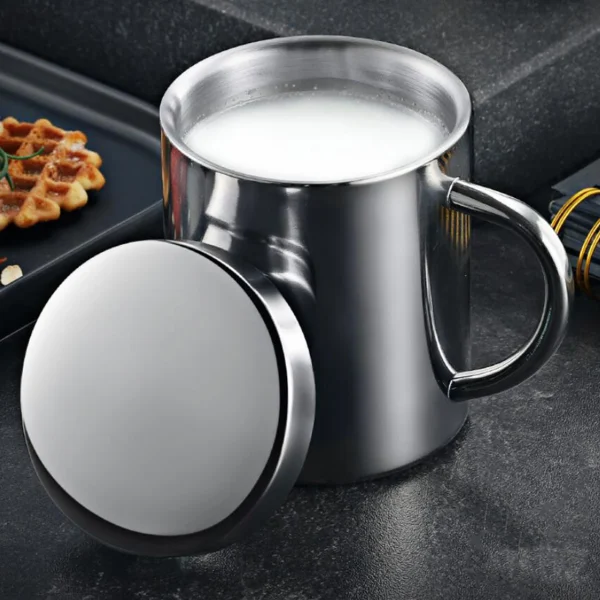 400/260/210ML 304 Stainless Steel Coffee Mug Double Insulation Drinking Cup Tea Cup with Lid 3