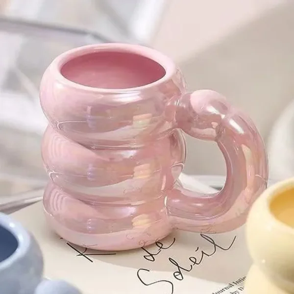 420ml Ceramic Chubby Mug Creative Nordic Coffee Cup Cute Office Afternoon Tea Cloud Mugs Kitchen Drinkware Home Accessories 6