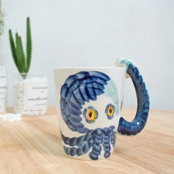 Dinosaur Shape Water Cup 3D Stereoscopic Animal Ceramic Coffee Cup Office Afternoon Tea Mug Breakfast Milk Mug Home Decoration 4