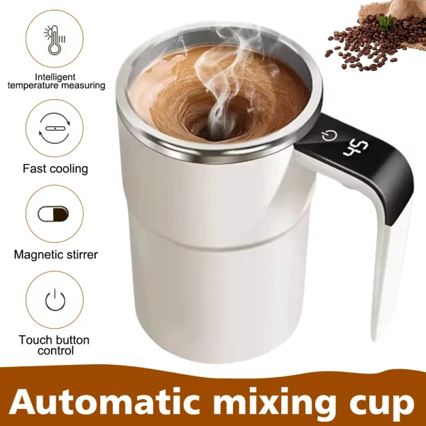 380ML Automatic Stirring Cup Electric Coffee Mixer Rechargeable Self Stirring Mug Rotating Magnetic Mixing Cup Shake Mug 1