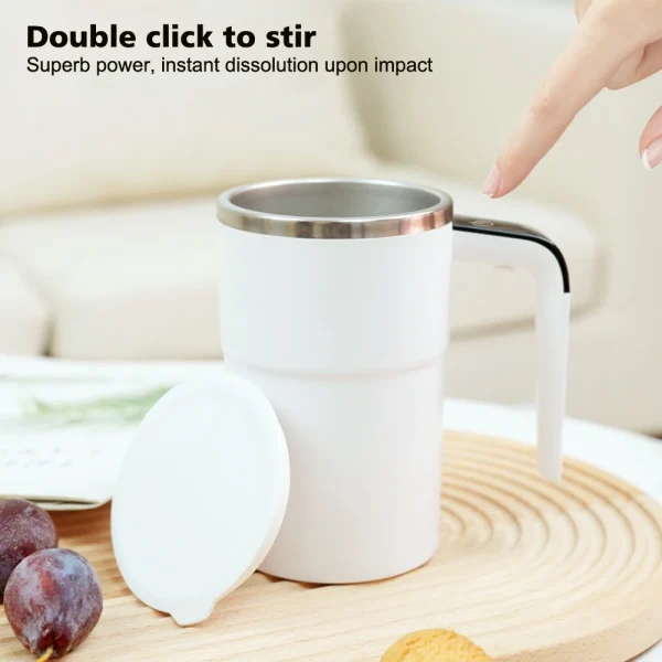 380ML Automatic Stirring Cup Electric Coffee Mixer Rechargeable Self Stirring Mug Rotating Magnetic Mixing Cup Shake Mug 3