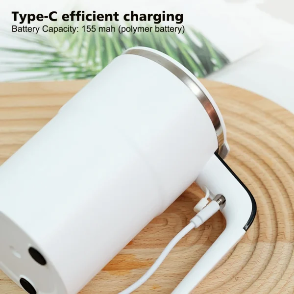 380ML Automatic Stirring Cup Electric Coffee Mixer Rechargeable Self Stirring Mug Rotating Magnetic Mixing Cup Shake Mug 4
