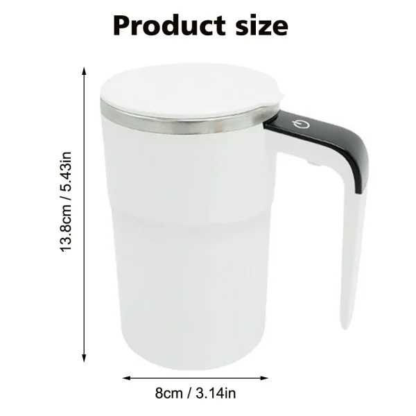 380ML Automatic Stirring Cup Electric Coffee Mixer Rechargeable Self Stirring Mug Rotating Magnetic Mixing Cup Shake Mug 6
