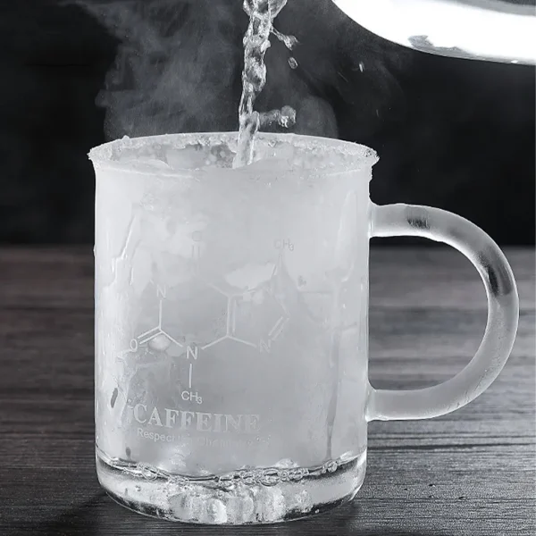 450ML Multifunction Beaker Mug Borosilicate Glass Cup with Handle and Measuring Scale for Coffee Tea 3