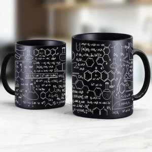 physical chemical Biological sciences mathematics Theme cup 11oz black ceramic mugs school office teacher Tea Mug birthday gift 1