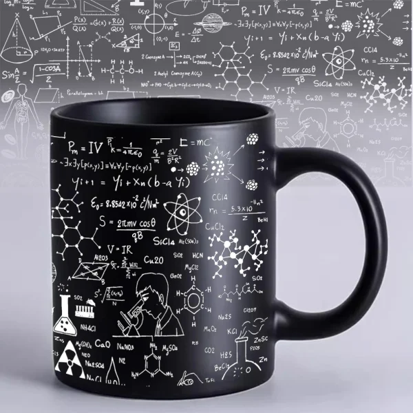physical chemical Biological sciences mathematics Theme cup 11oz black ceramic mugs school office teacher Tea Mug birthday gift 2