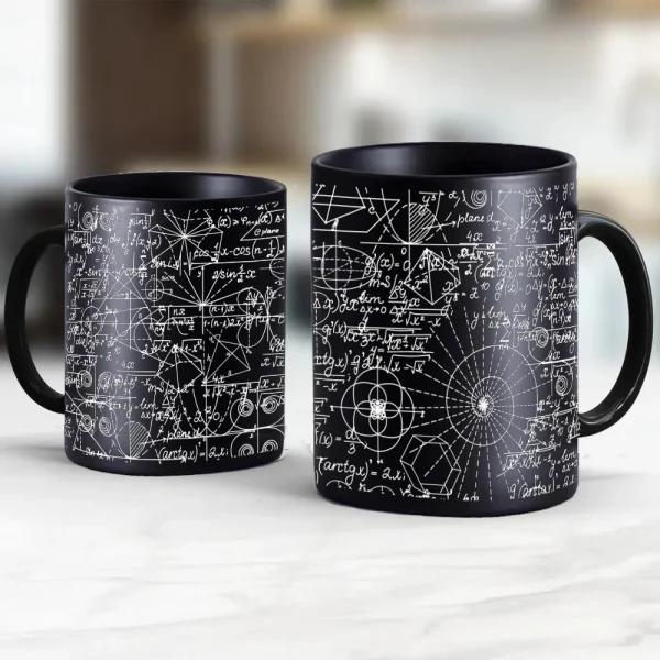 physical chemical Biological sciences mathematics Theme cup 11oz black ceramic mugs school office teacher Tea Mug birthday gift 6