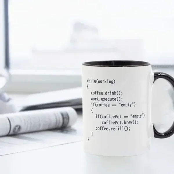 Coffee++ Program for Programmers Coffee Mug Ceramic Cup Color Handle Colour Christmas New Year GIft Mug 1