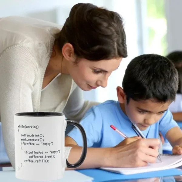 Coffee++ Program for Programmers Coffee Mug Ceramic Cup Color Handle Colour Christmas New Year GIft Mug 3