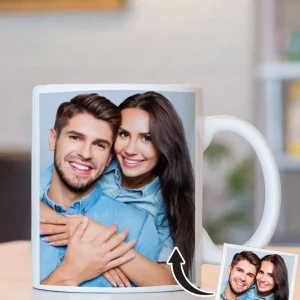 1pc Custom Photo Mug - Personalized Coffee Mug with Photo, Unique Gift for Anniversary, Valentine's, Housewarming, Mother's Day, 1