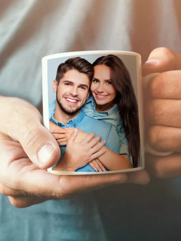 1pc Custom Photo Mug - Personalized Coffee Mug with Photo, Unique Gift for Anniversary, Valentine's, Housewarming, Mother's Day, 4