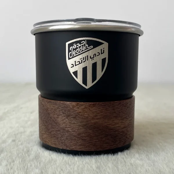 Ittihad Football Club Saudi Arabia Logo Coffee Cup with Lid 300ml Mug Outdoor Camping Stainless Steel Beer Cup Wholesale 1