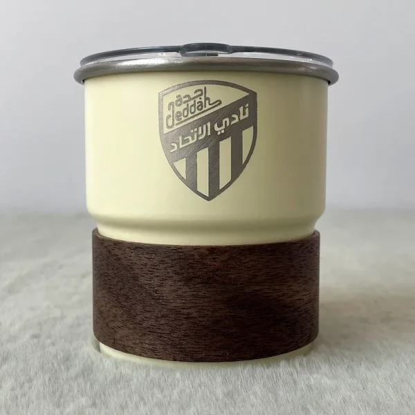 Ittihad Football Club Saudi Arabia Logo Coffee Cup with Lid 300ml Mug Outdoor Camping Stainless Steel Beer Cup Wholesale 3