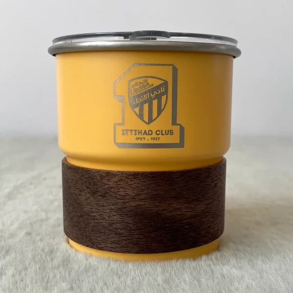 Ittihad Football Club Saudi Arabia Logo Coffee Cup with Lid 300ml Mug Outdoor Camping Stainless Steel Beer Cup Wholesale 4