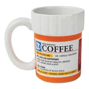 Ceramic Coffee Cup, Medicine Bottle Modeling Mug,Prescription Coffee Mug,Ceramic Pill Bottle Cup,Unique Novelty Shape 1