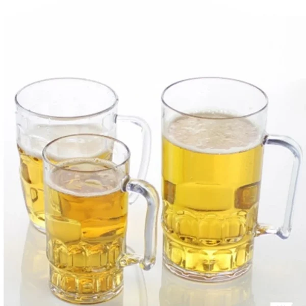 Unbreakable 3 Sizes Acrylic Beer Cup KTV Large Beer Cup Plastic Drinks Cups Breakfast Milk Coffee Water Mug Barware Drinkware 1