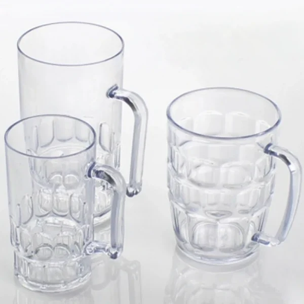 Unbreakable 3 Sizes Acrylic Beer Cup KTV Large Beer Cup Plastic Drinks Cups Breakfast Milk Coffee Water Mug Barware Drinkware 4