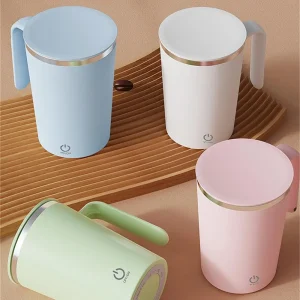 400ml Automatic Stirring Mug Coffee Milk Juice Mixing Cup Electric Stainless Steel Lazy Rotating Mug Magnetic Stirring Cup 1