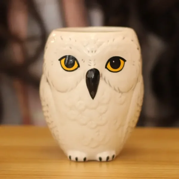 Funny Owl Ceramic Mug, Cartoon Animal Ceramic Water Cup, 350ML Coffee Milk Mugs Fruit Juice Cups,Gifts for Kids 1