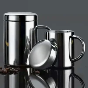 1Pcs 200/300/400ML Stainless Steel Coffee Mug Double Layer Anti-scalding Cup Portable Drink Beer Tea Juice Thermal Tumbler 1