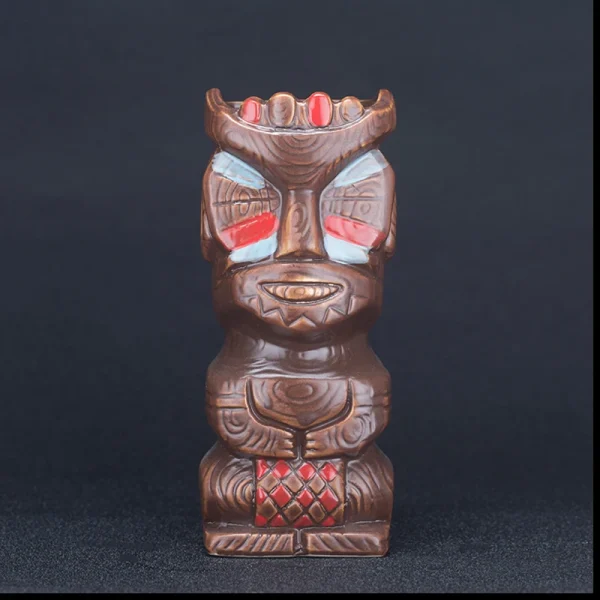 Hawaii Ceramic Tiki Mug Creative Porcelain Beer Wine Mug Party Cocktail Glass Cup Bar Tool 6