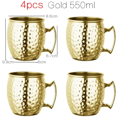 4pcs Gold