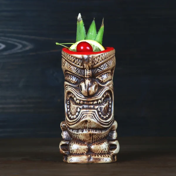 400ml Tiki Mugs Cocktail Cup Beer Wine Mug Ceramic Tiki Mugs Art Crafts Creative Hawaii Mugs 1