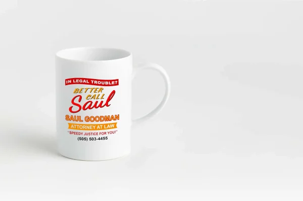 Better Call Saul - In Legal Trouble? Mug Saul Goodman Attorney at Law | Breaking bad inspired | TV mug Netflix Series coffee mug 1
