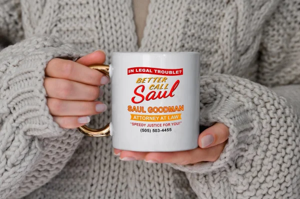 Better Call Saul - In Legal Trouble? Mug Saul Goodman Attorney at Law | Breaking bad inspired | TV mug Netflix Series coffee mug 5