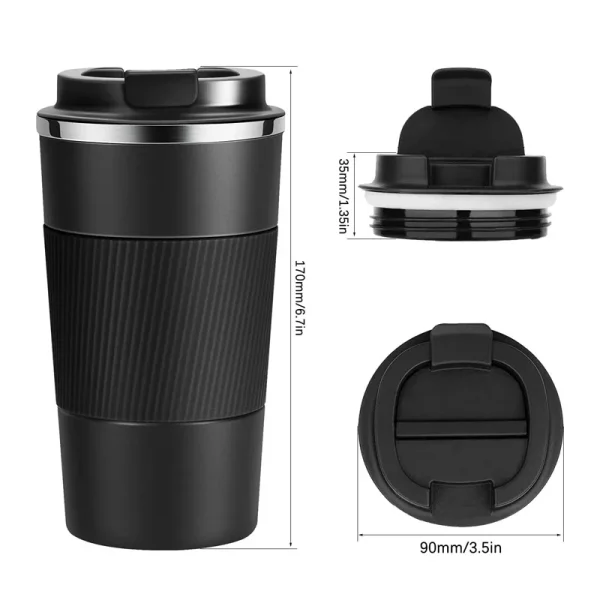 380ML/510ML Stainless Steel Coffee Cup Insulated Bottle Vacuum Flask with Lid Keep Drinks Hot or Cold Office Home Thermal Mug 6