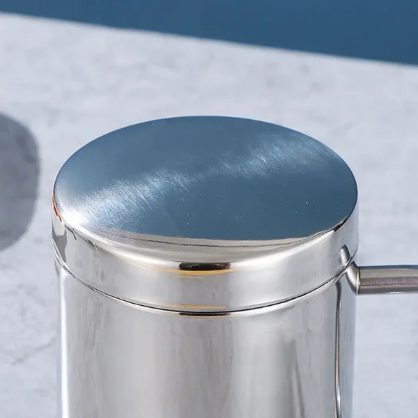 1Pcs Durable 200/300/400ML Stainless Steel Mug Drink Beer Tea Juice Anti-scalding Water Cup with Lid Double Layer Tea Cup 5