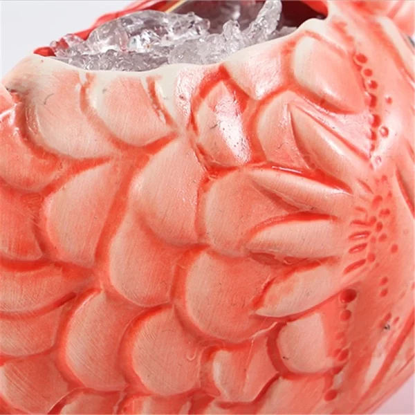 660ml Hawaii Tiki Mugs Cocktail Cup Beer Beverage Mug Wine Mug Ceramic Tiki Mugs 5