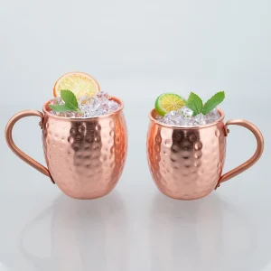 100% Copper Moscow Mule Mug Durable Coppery Beer Mugs 12OZ Coffee Mug Milk Cup Pure Copper Bar Cup Drinkware 1