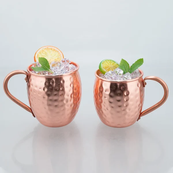 100% Copper Moscow Mule Mug Durable Coppery Beer Mugs 12OZ Coffee Mug Milk Cup Pure Copper Bar Cup Drinkware 1
