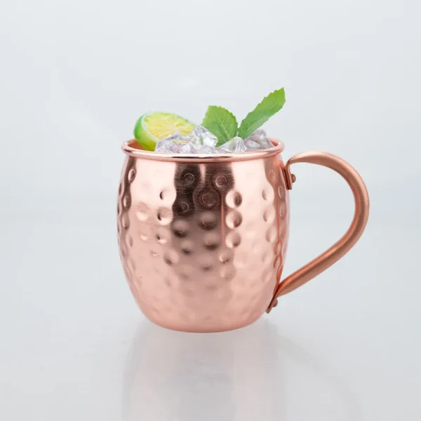 100% Copper Moscow Mule Mug Durable Coppery Beer Mugs 12OZ Coffee Mug Milk Cup Pure Copper Bar Cup Drinkware 3