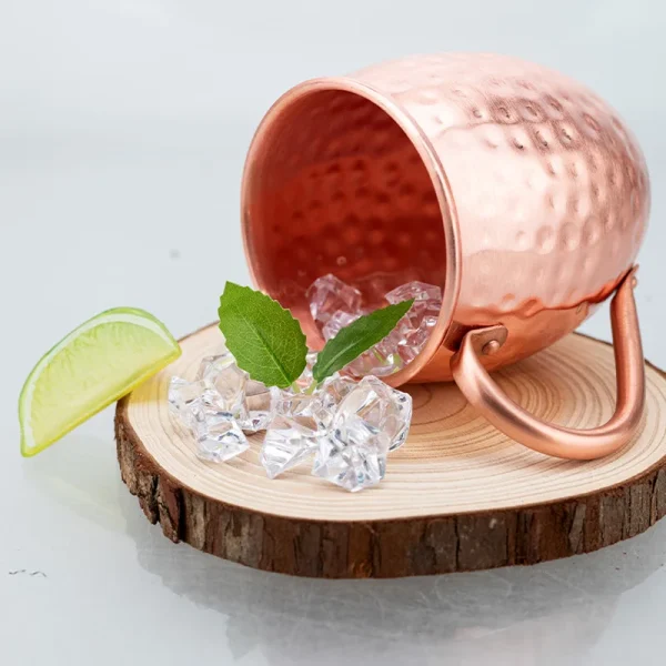 100% Copper Moscow Mule Mug Durable Coppery Beer Mugs 12OZ Coffee Mug Milk Cup Pure Copper Bar Cup Drinkware 6