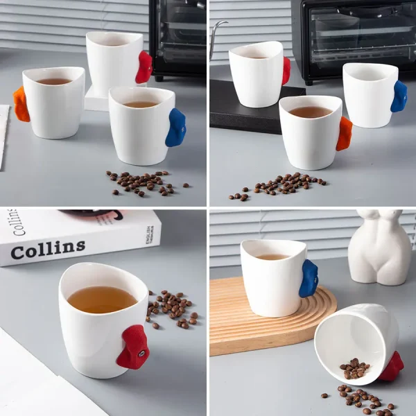 Creative Irregular Large Capacity Mugs Ins Home Climbing Ceramic Mug High Value Coffee Water Cup 5