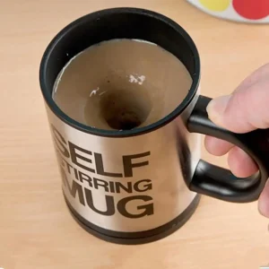 400ml Electric Mixing Cup Lazy Automatic Self Stirring Coffee Milk Drink Mug Blender Stainless Steel Juice With Lid 1