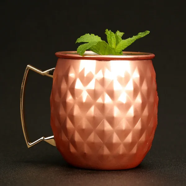 1pcs 550ml Moscow Mule Copper Mugs - Stainless Steel Metal Cocktail Mug Cup for Beer Wine Coffee Tazas Drinkware Barware 3