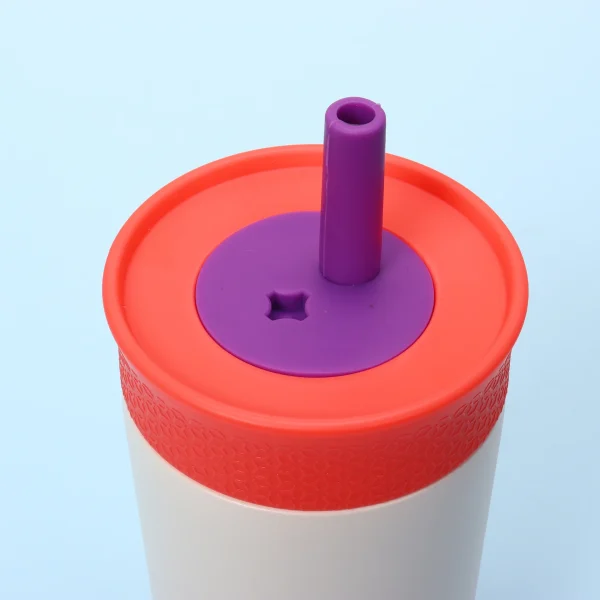 304 stainless steel vacuum coffee cup mug in various colors, high-quality and portable, 12oz with a straw 5