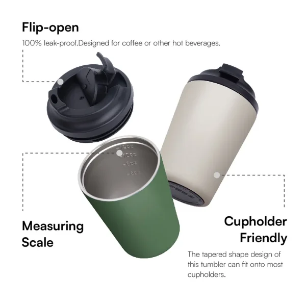 8/12oz Vacuum Flasks Customized Logo Saudi Half M Coffee Mug Car Cup Insulated Water Bottle Travel Stainless Steel Thermal Mug 2